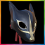 Black Kitsune Mask