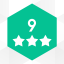 Level 9: 3 stars