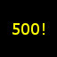 Got 500 Points!