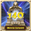 Reach hero level 140