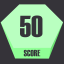Scored 50 in Hexagon Mode
