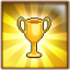 Get the golden trophy in survival mode