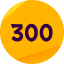 300 points