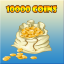 10000 coins collected