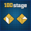 Clear double 180th stage
