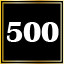 500 points scored.