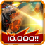 Successfully destroyed 10,000 meteorites!