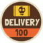 100 Deliveries