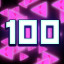 100 Purple Triangles