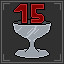 15 silver stars