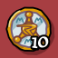 Earn 10 badges