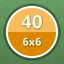 Solved 40 puzzles (6x6)