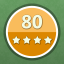 Solved 80 puzzles (4 stars)