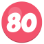 80 puntos