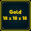 Gold 18 x 18 x 18