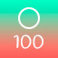 100 circles (bright)