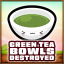 Green tea bowls destroyed
