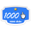 1000 clicks