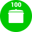 100 pots filled