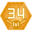 Reached level 34