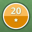 Solved 20 puzzles (1 star)