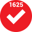 1625 points