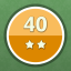 Solved 40 puzzles (2 stars)