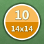Solved 10 puzzles (14x14)