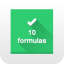 10 formulas in a row