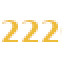exactly 222