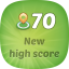 New high score on level 70