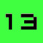 13 (green)