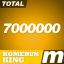 Total 7,000,000m!!