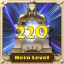 Reach hero level 220