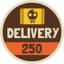 250 Deliveries