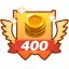 Total Coins Get From Game: 400