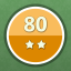 Solved 80 puzzles (2 stars)
