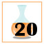 20 orange potions collected.