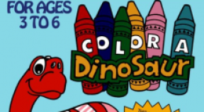 color a dinosaur retro achievements