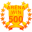 500 victories in a competition