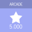Arcade 5,000 points
