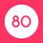 80 points