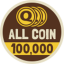 100,000 Coins Total