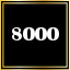 8000 points scored.