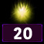 Upgrade the yellow energy 20 times