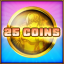 25 coins collected