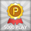 Game play 5000  times