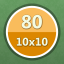 Solved 80 puzzles (10x10)