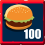 100 burger
