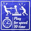 Play with a friend on a speed game 10 times